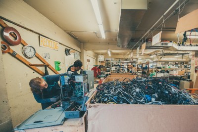 E-Waste Recycling in Warehouse